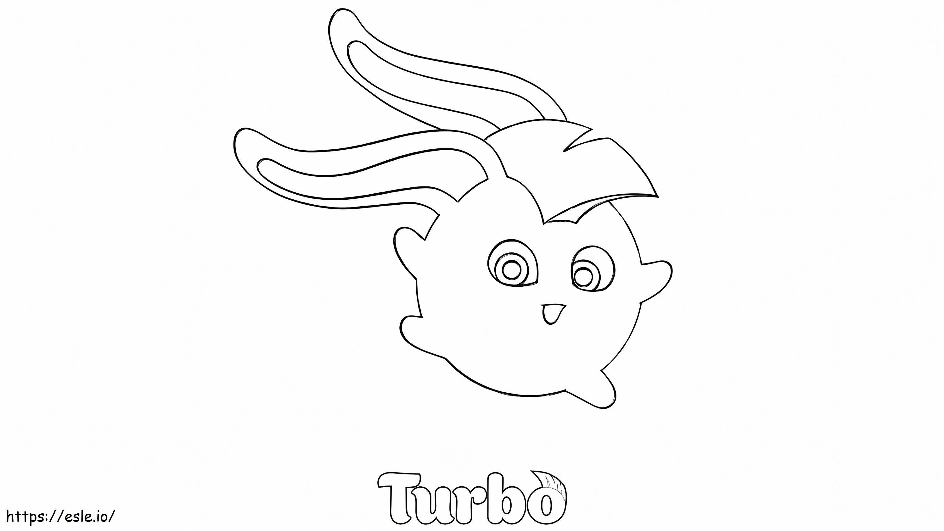 Turbo In Zonnige Konijntjes kleurplaat kleurplaat