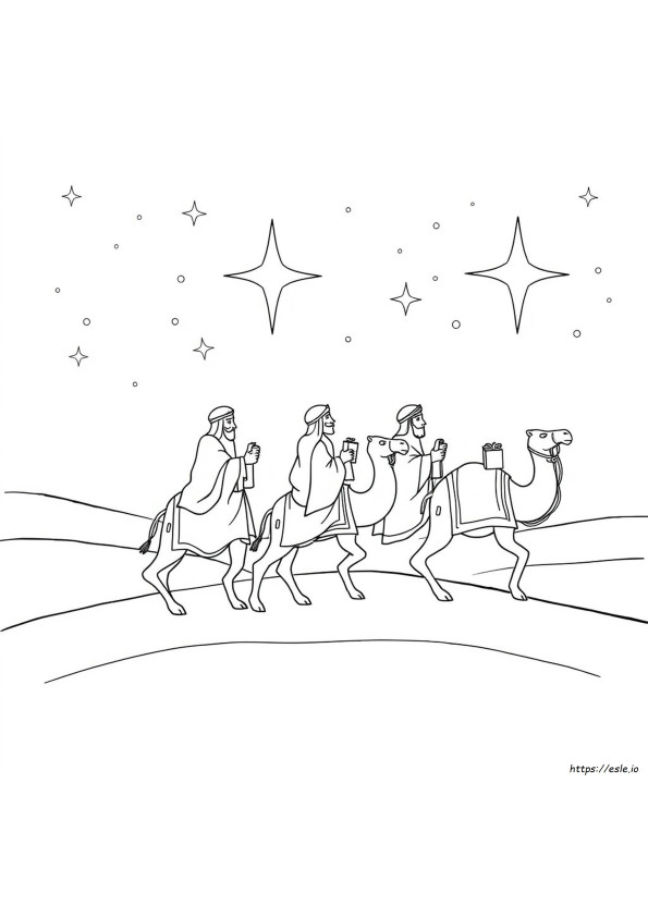 Three Wise Kings Coloring Pages