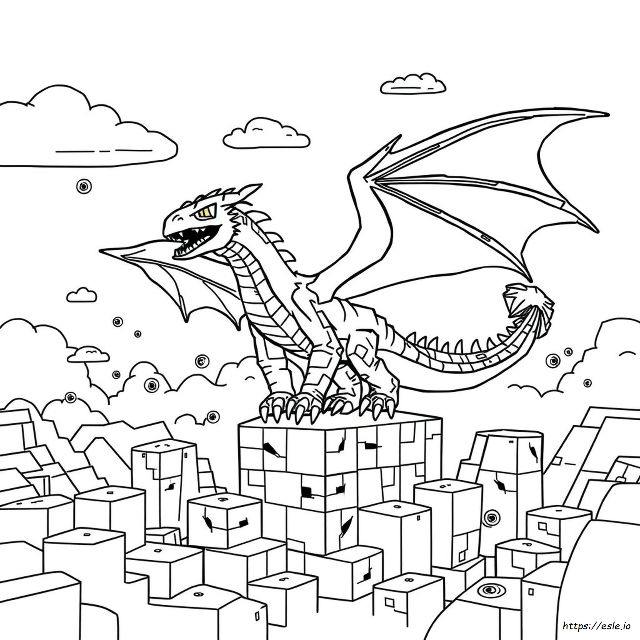 Minecraft Ender Dragon V rityskuva Minecraft Ender Dragon V rityskuva