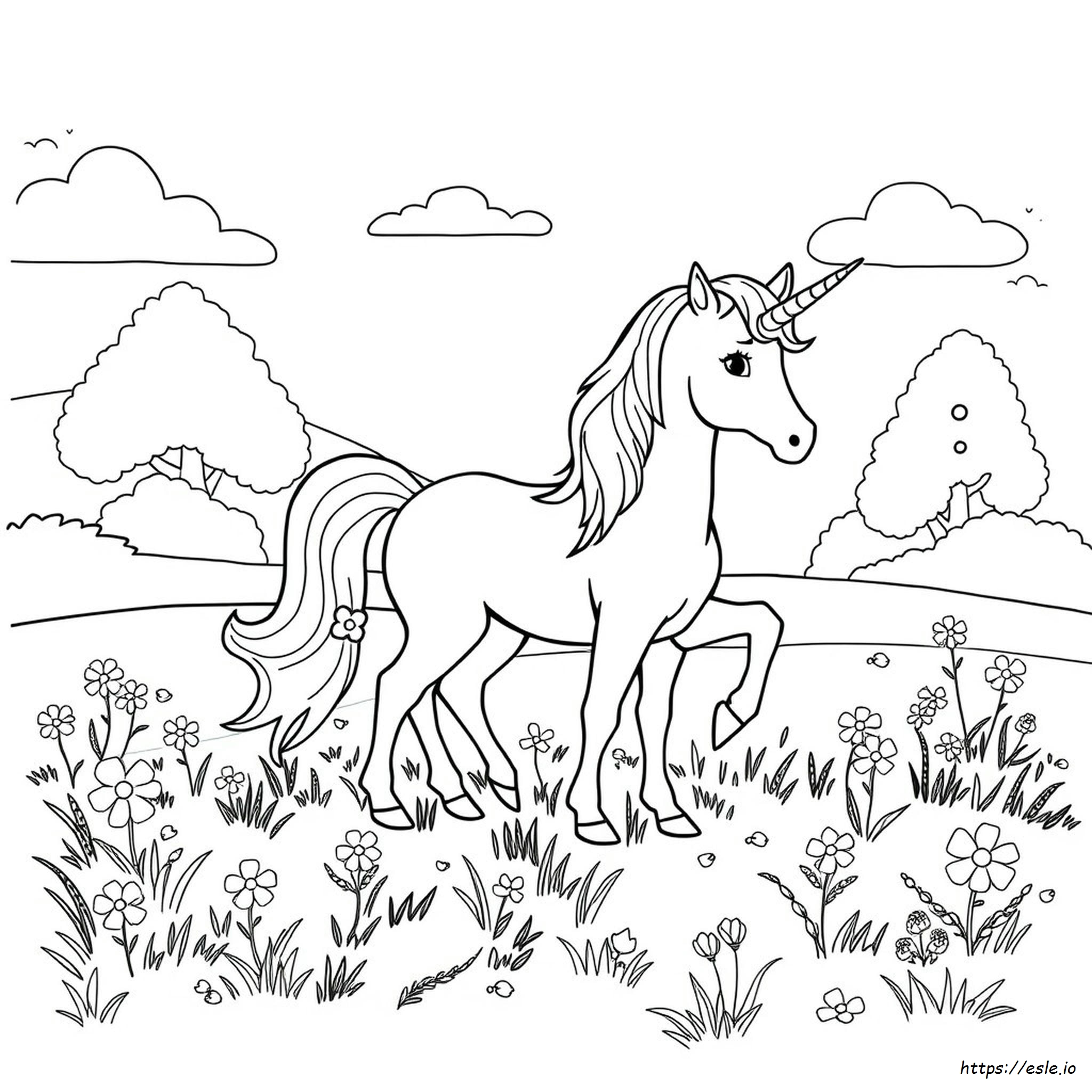 Dibujo De Un Unicornio Para Colorear