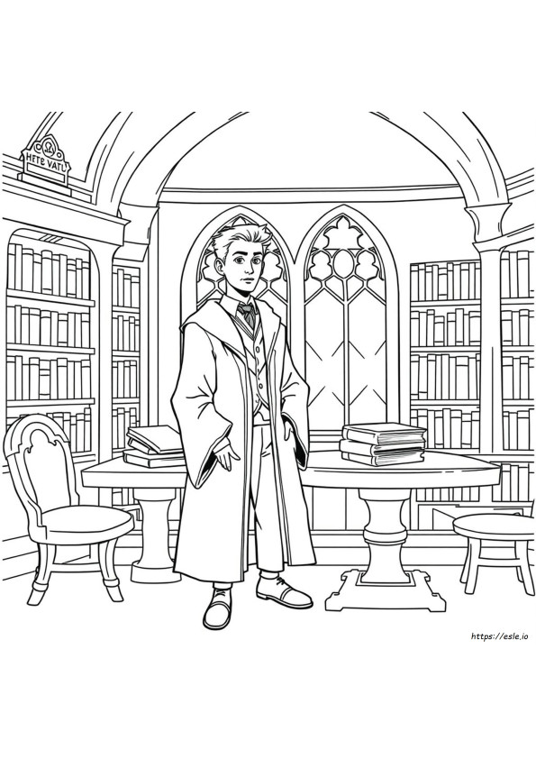Draco Malfoy Colouring Pages