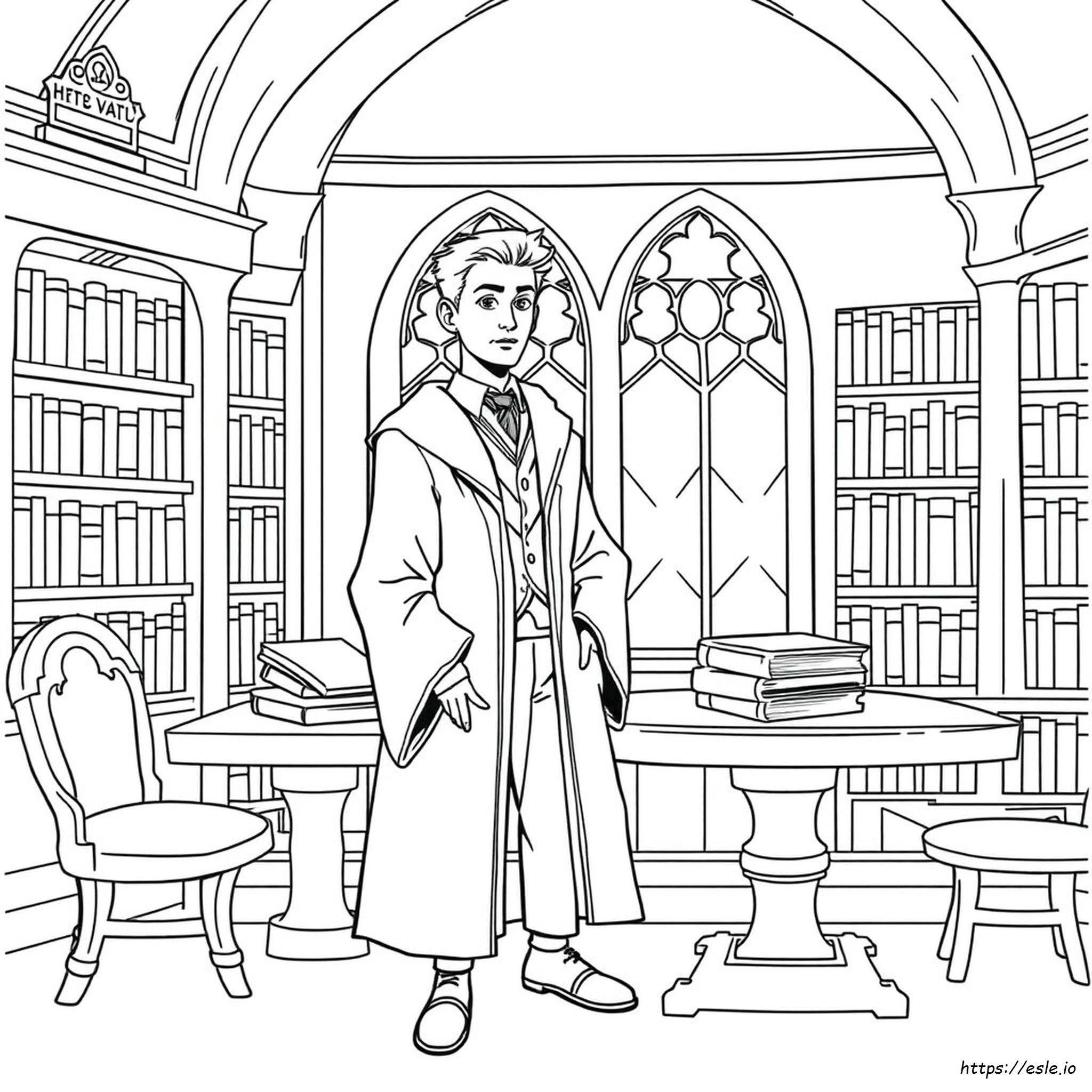 Draco Malfoy Colouring Pages