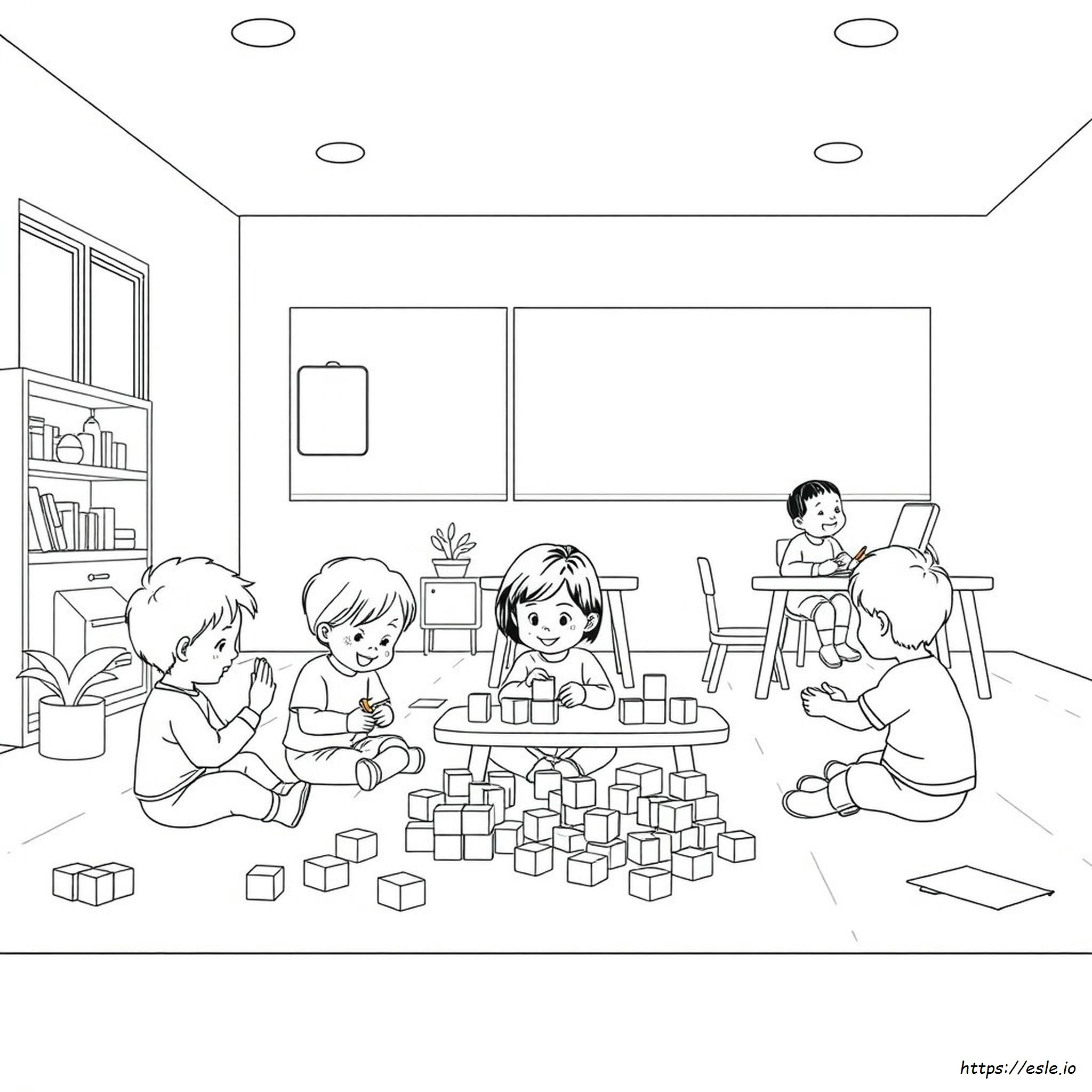 Preschool U Coloring Page