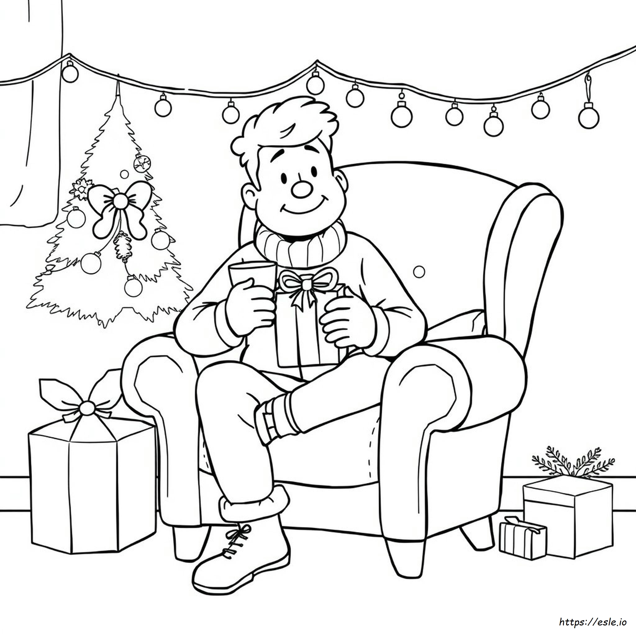 Funny Adult Christmas Coloring Pages