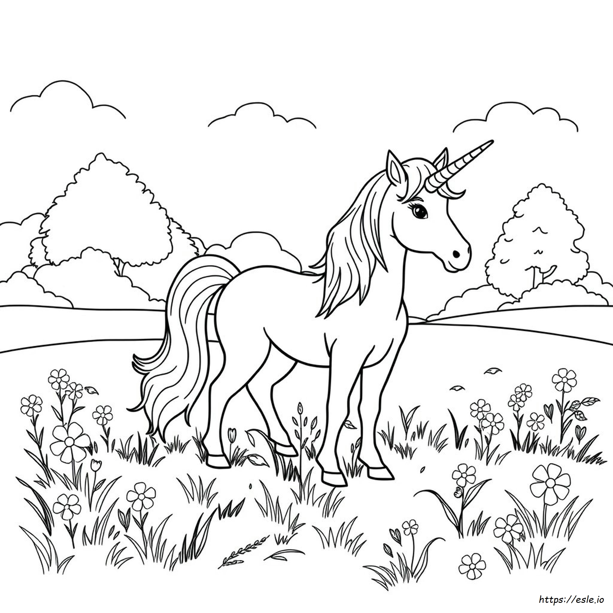 Unicornio Para Colorear E Imprimir