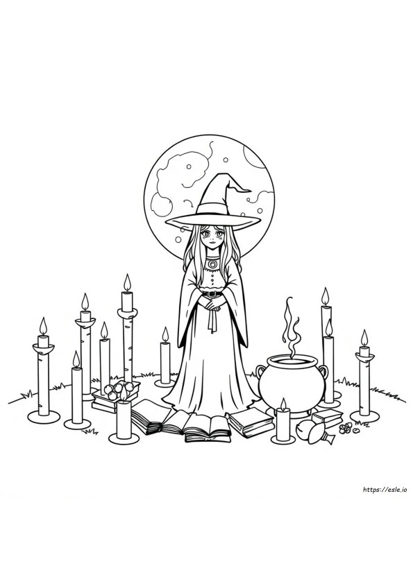 Wicca-Aiheiset Värityskuvat