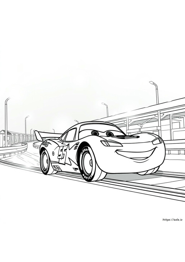 Coloriage Flash Mcqueen À Imprimer Pdf