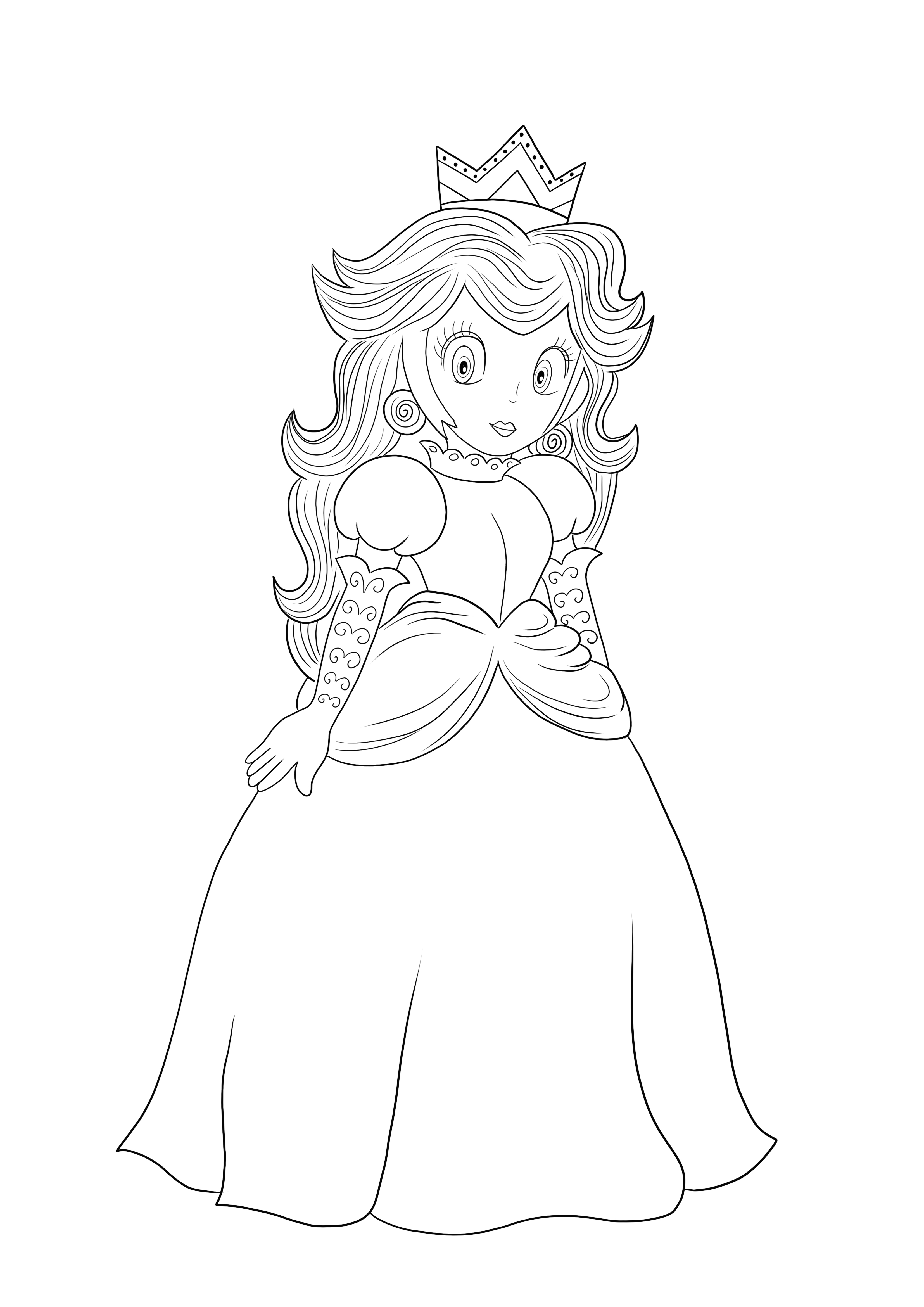 dibujos para colorear de la princesa peach