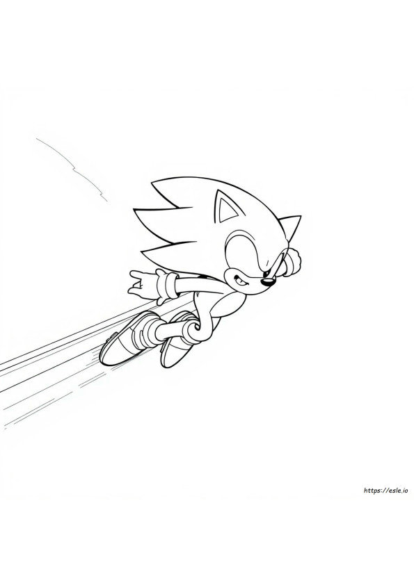 Coloriages Super Sonic