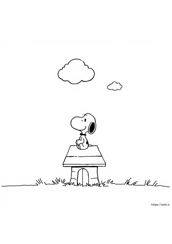 Snoopy Kleurplaten