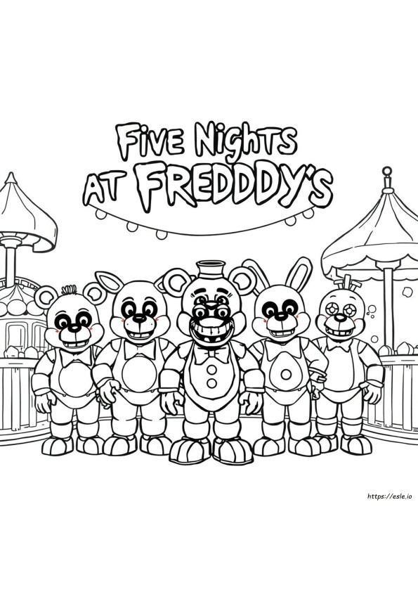 Fnaf Movie Coloring Pages