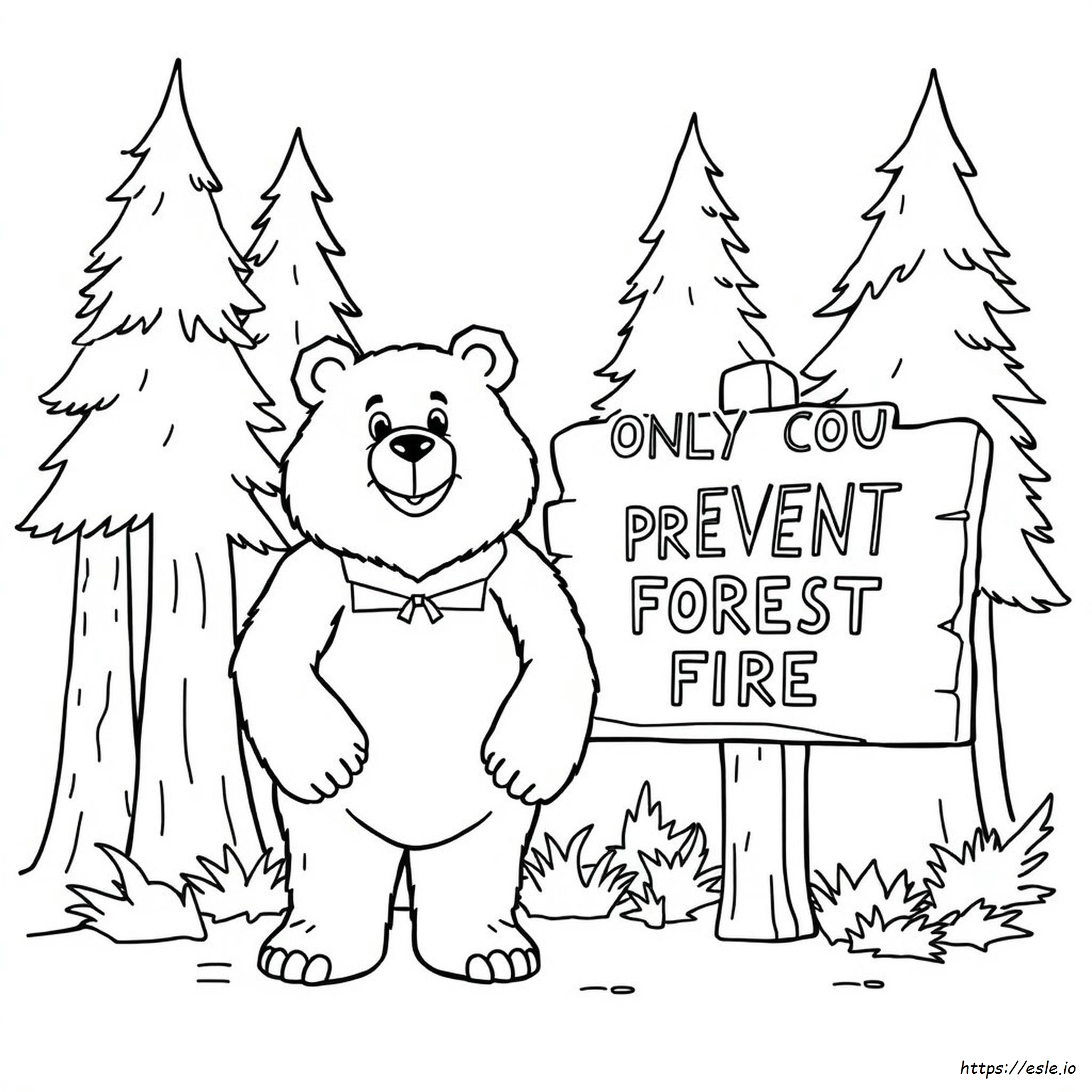Disegni Di Smokey Bear Da Colorare