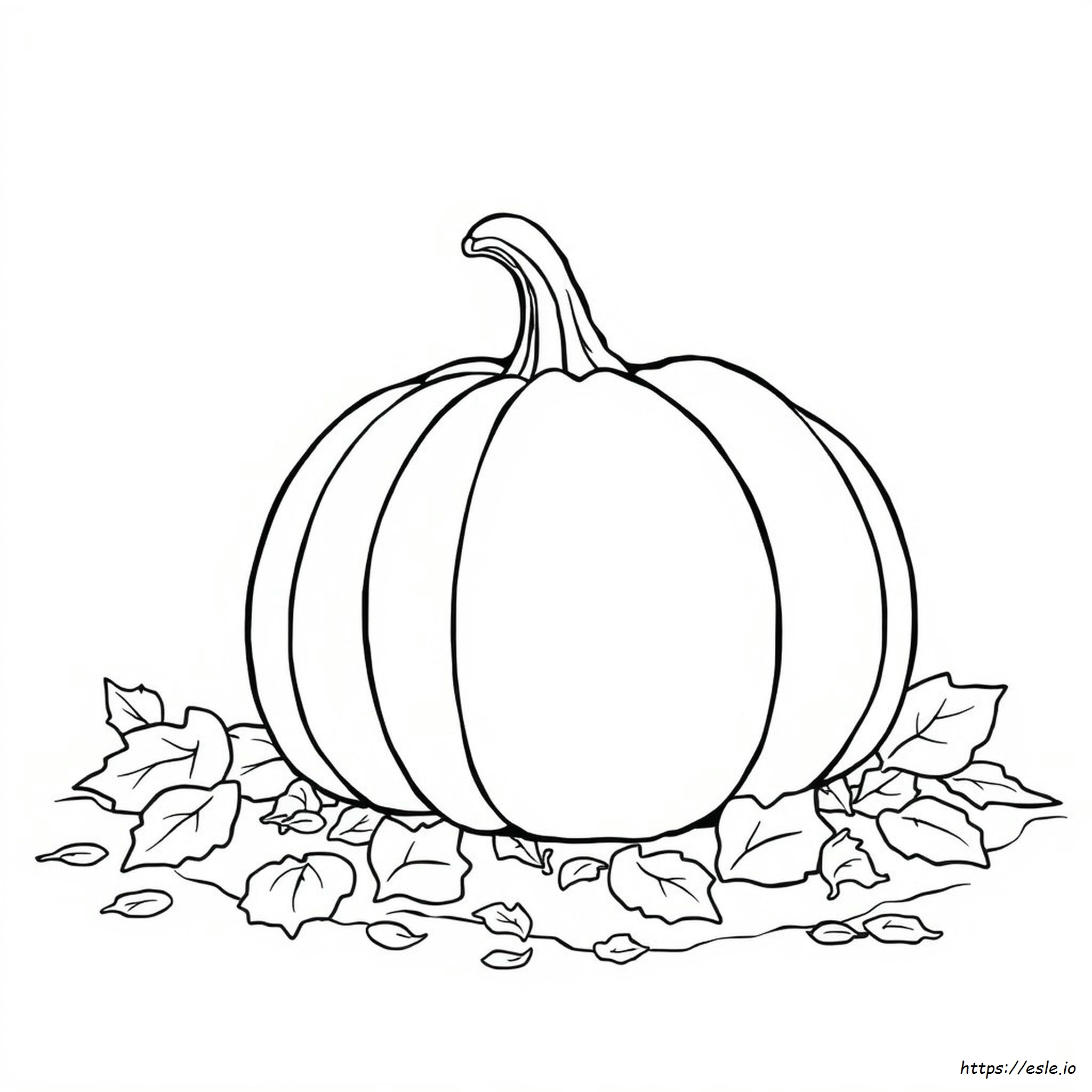Big Pumpkin Coloring Page