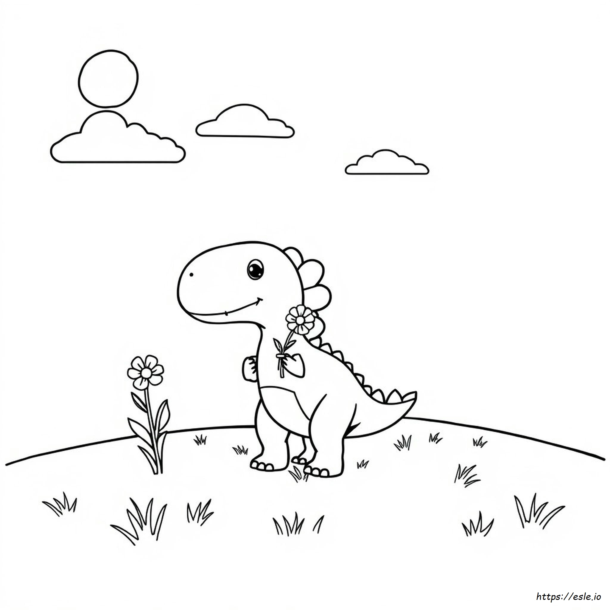 Sevimli Dinozor Boyama