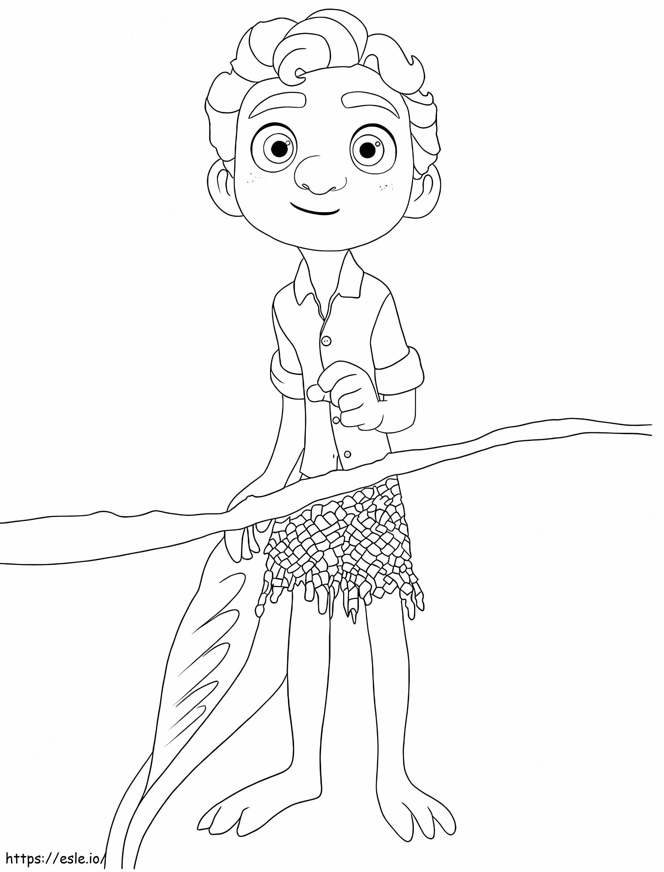 Luca Is Smiling coloring page