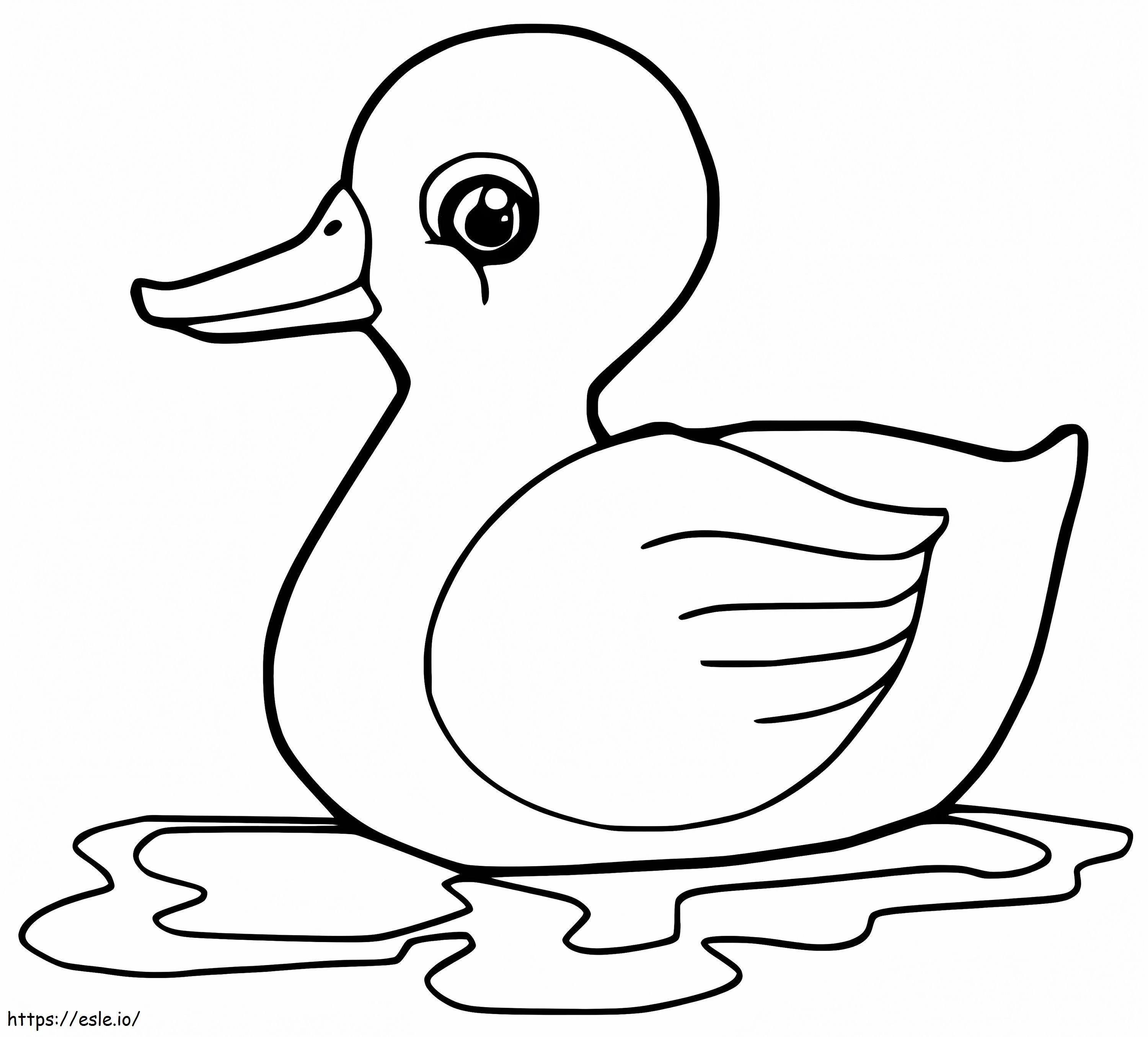 Lovely Duckling coloring page