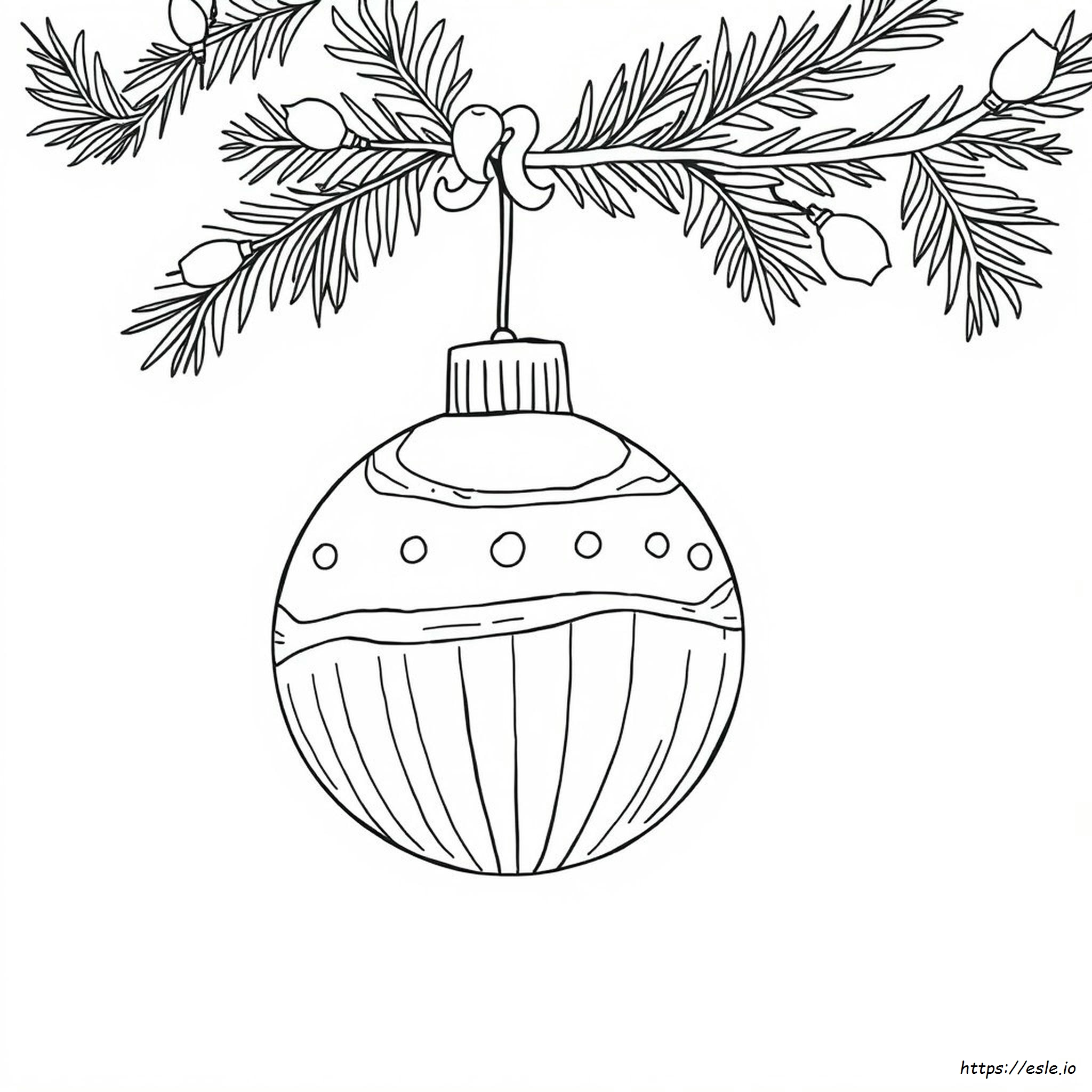 Adorno De Navidad Para Colorear