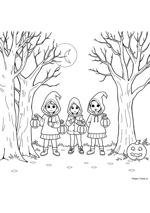 Kids Halloween Coloring Pages Printable