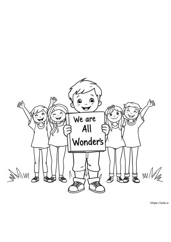 We Re All Wonders Coloring Page