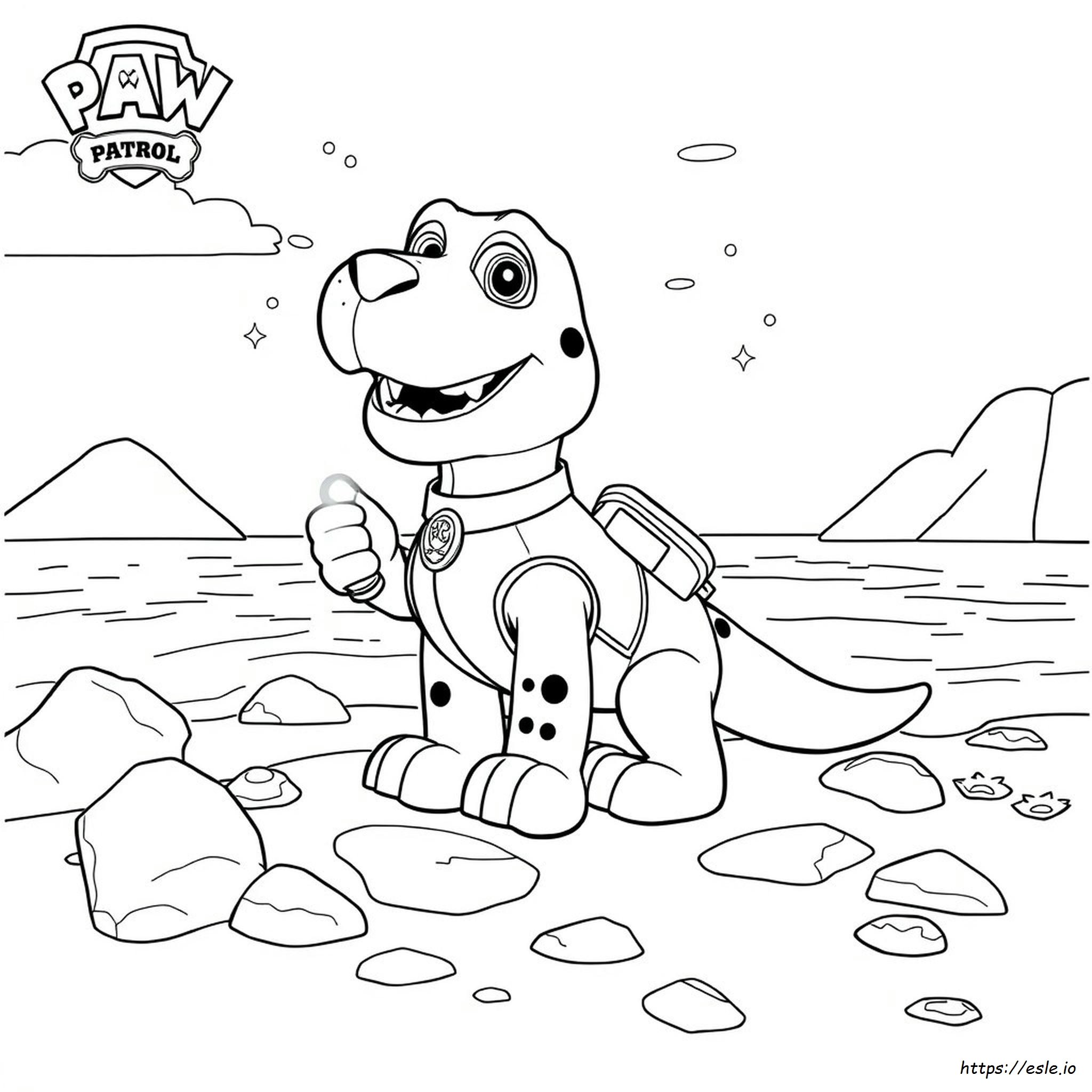 Paw Patrol Coloring Page Rex