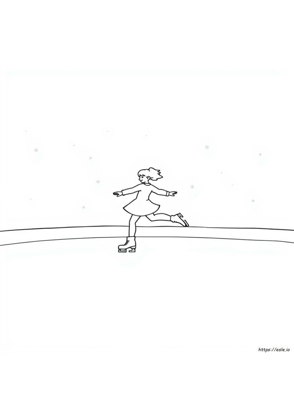 Kunstschaatsen Kleurplaten
