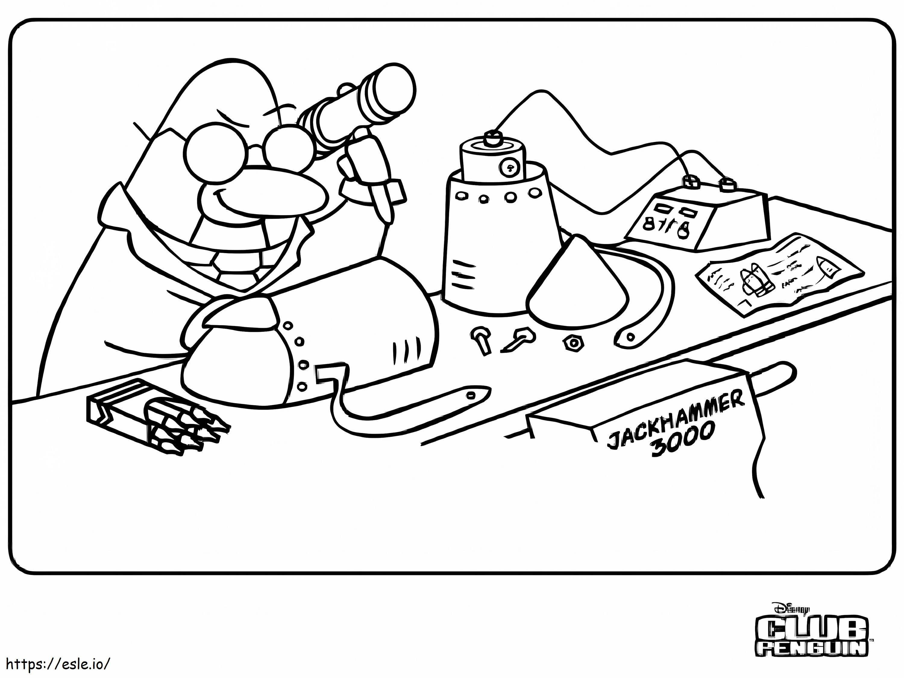Club Penguin 7 coloring page