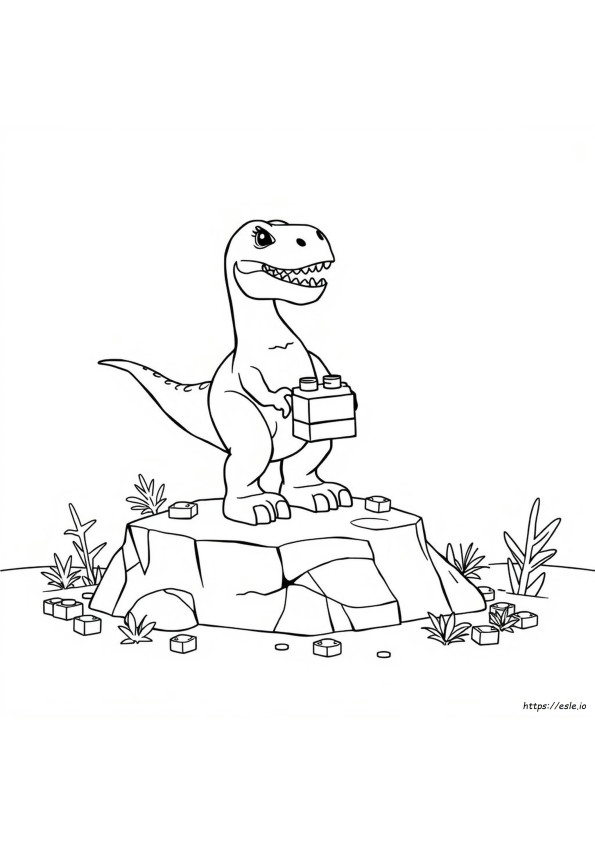 Lego Dino Coloring Pages