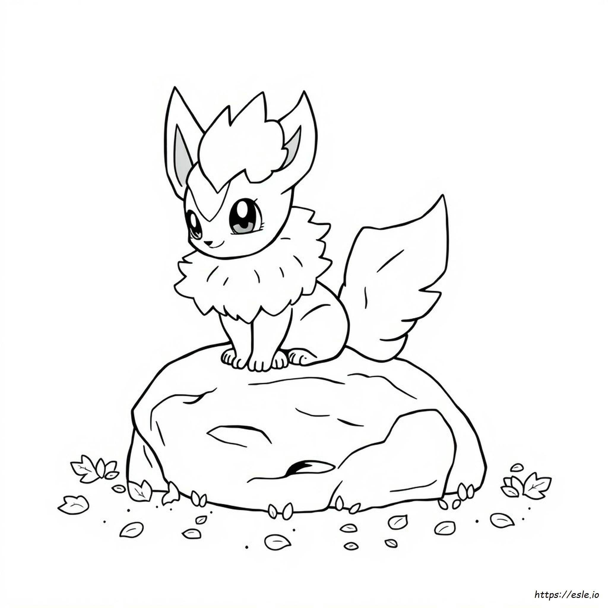 Lindo Vulpix Para Colorear