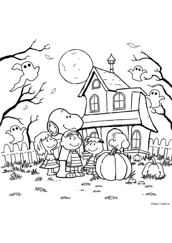 Peanuts Halloween Ausmalbilder