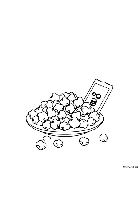 Disegni Da Colorare Con Popcorn
