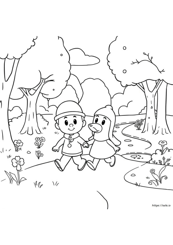 Pocoyo Pato Planșe De Colorat
