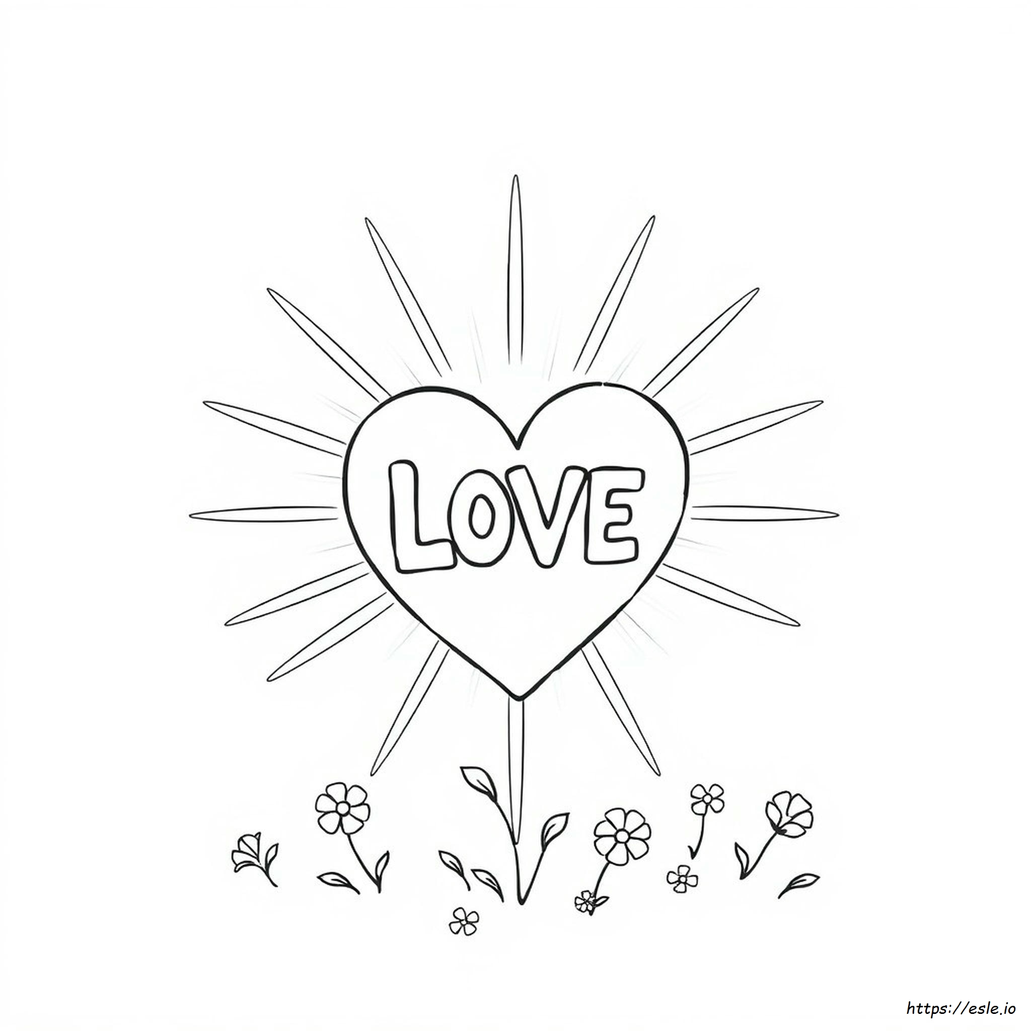 God Is Love Coloring Page