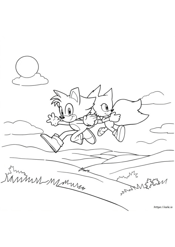Tails Sonic Kolorowanka