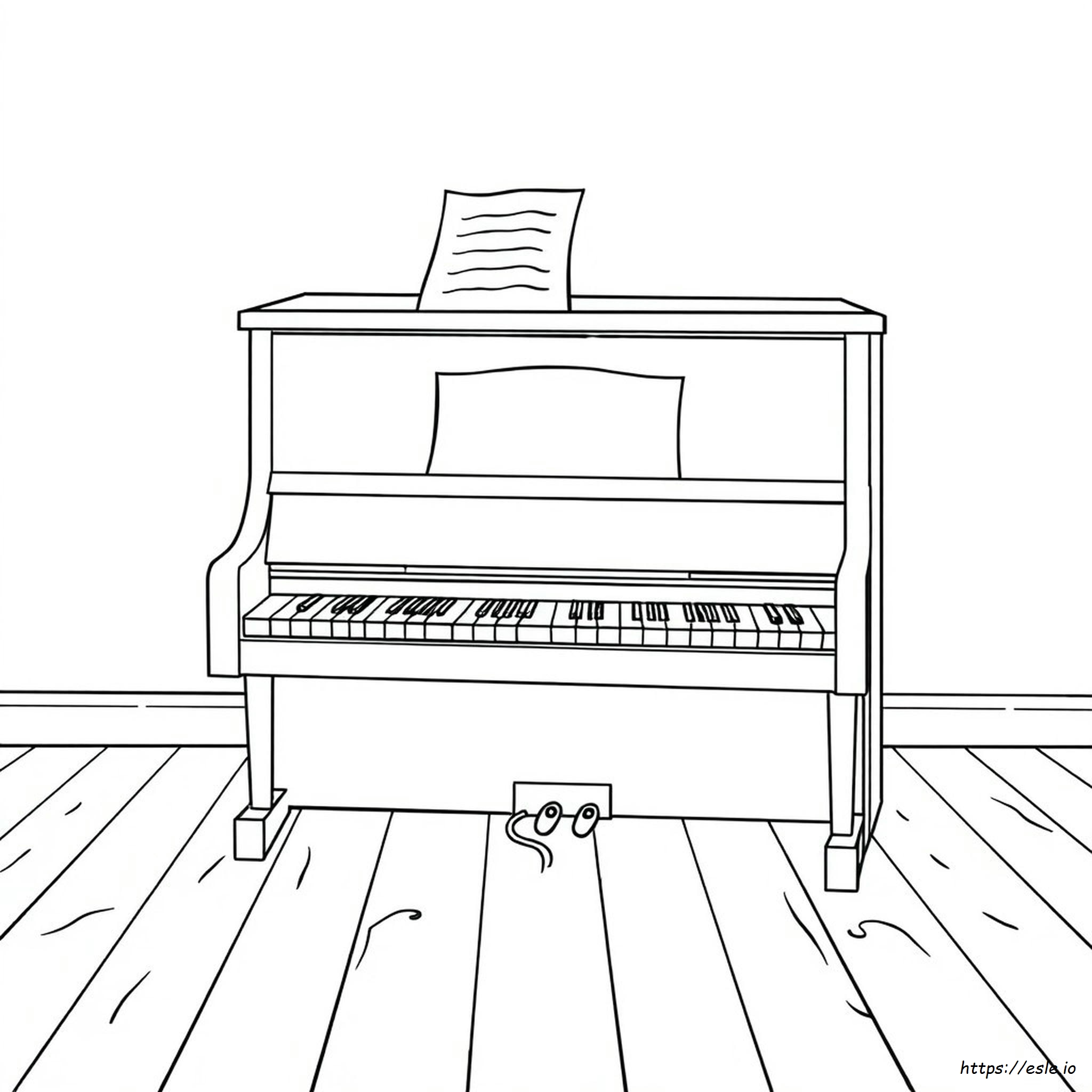 Piano For Coloring