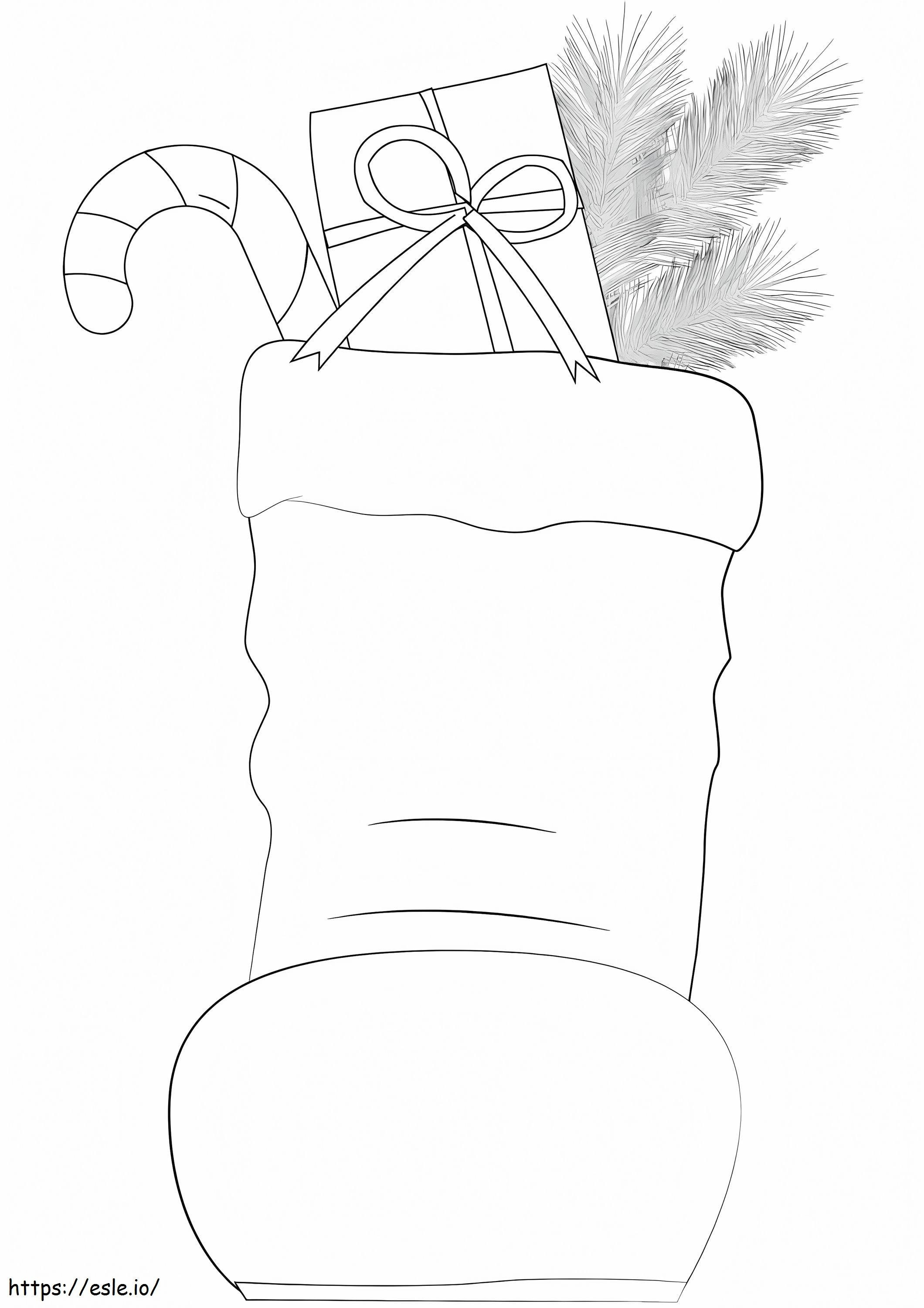 Christmas Stocking 4 coloring page