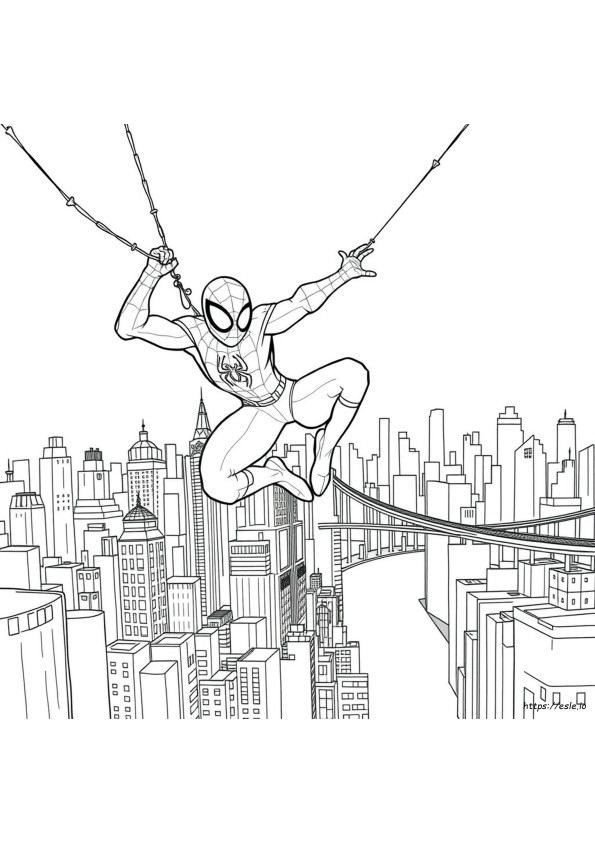 Kolorowanki Z Postaciami Spidermana