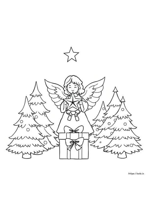 Angel Coloring Pages For Christmas