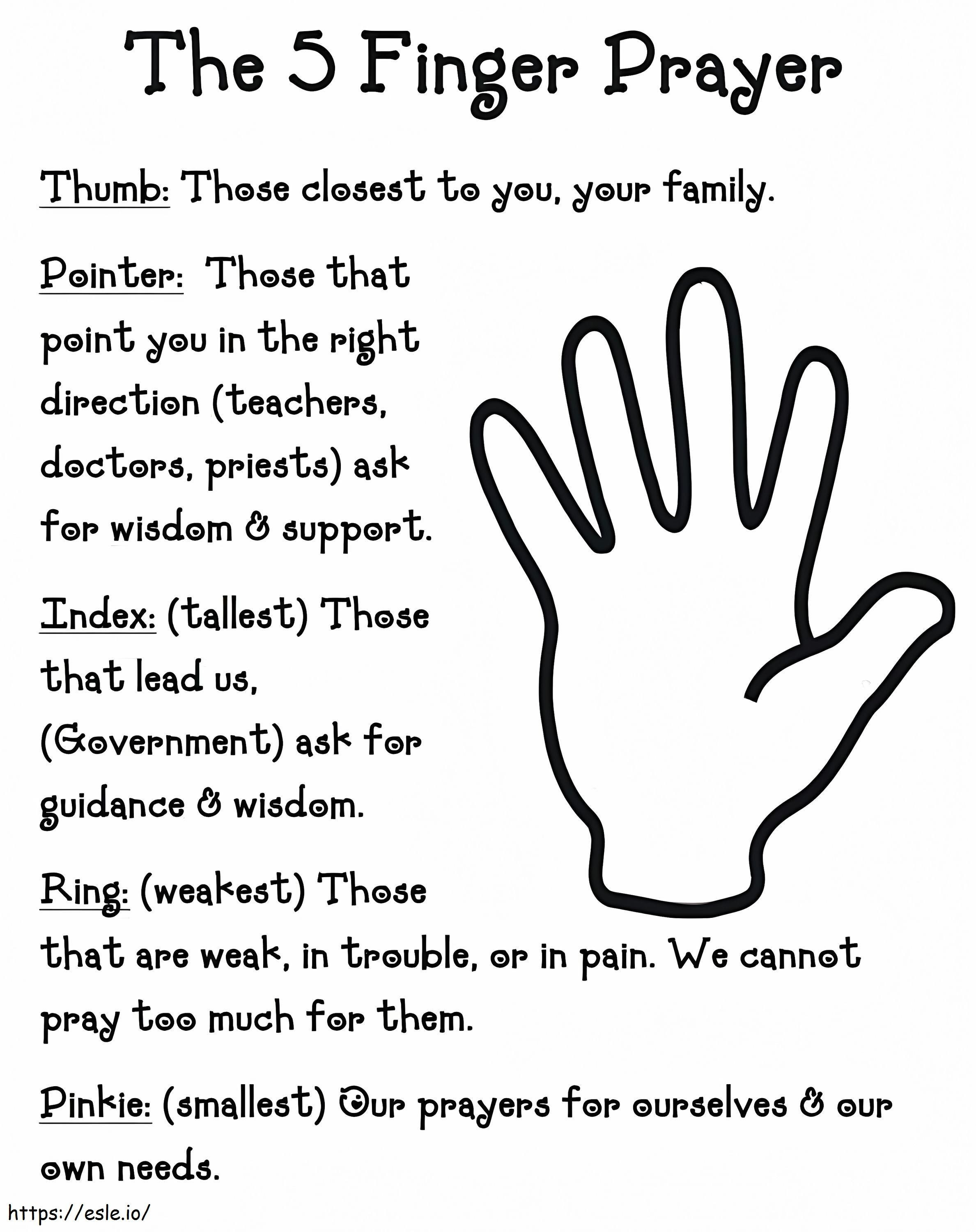 Ręce modlitewne kolorowanka