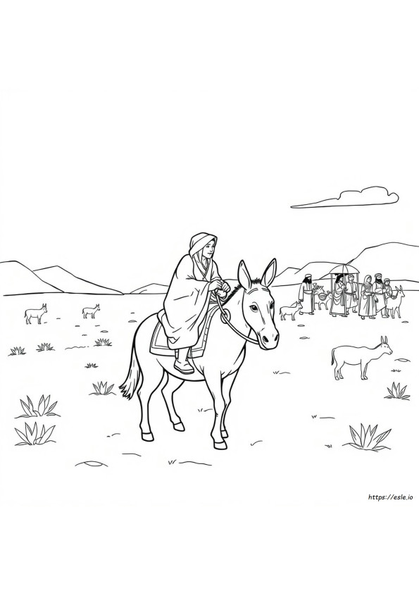 Balaam And The Talking Donkey Coloring Pages
