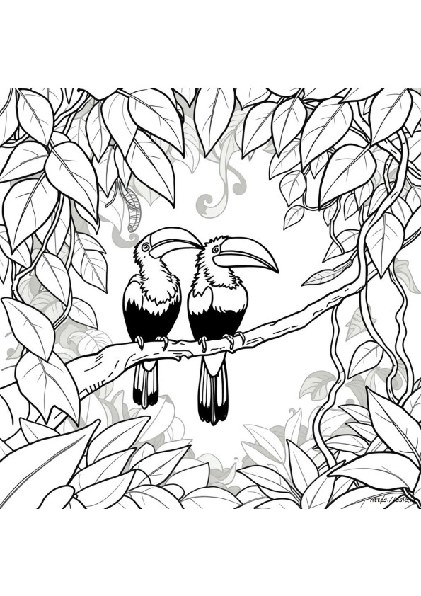Great Hornbill Coloring