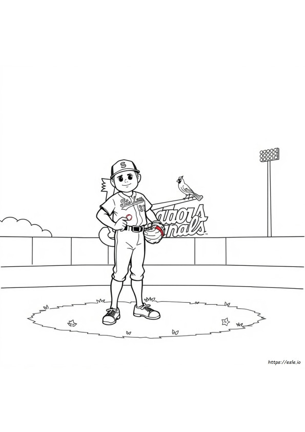 St Louis Cardinals Coloring Pages