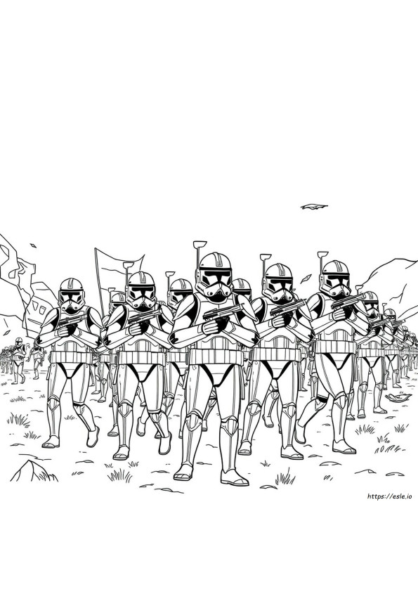 Clone Trooper Coloring