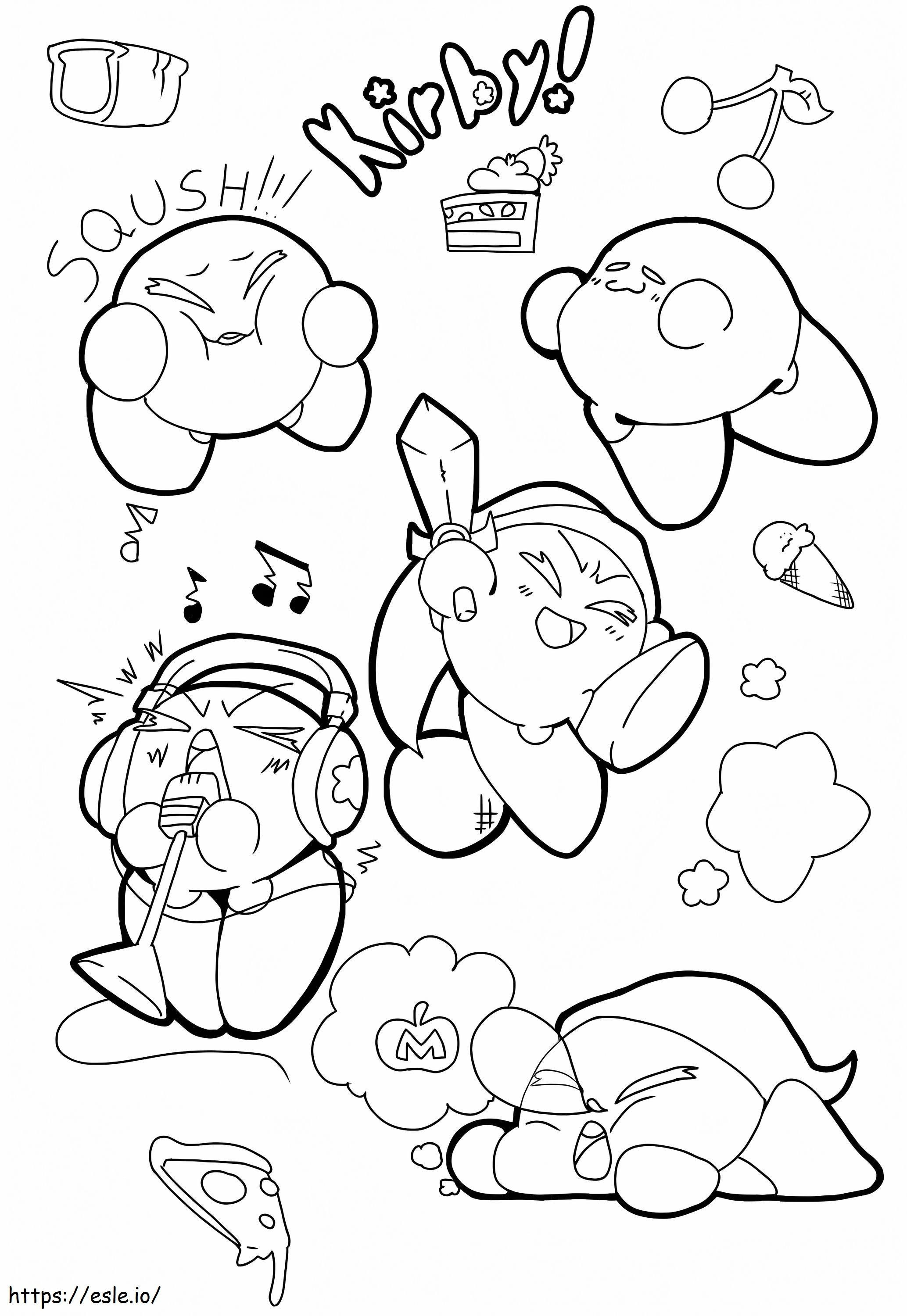 Kirby Basico da colorare