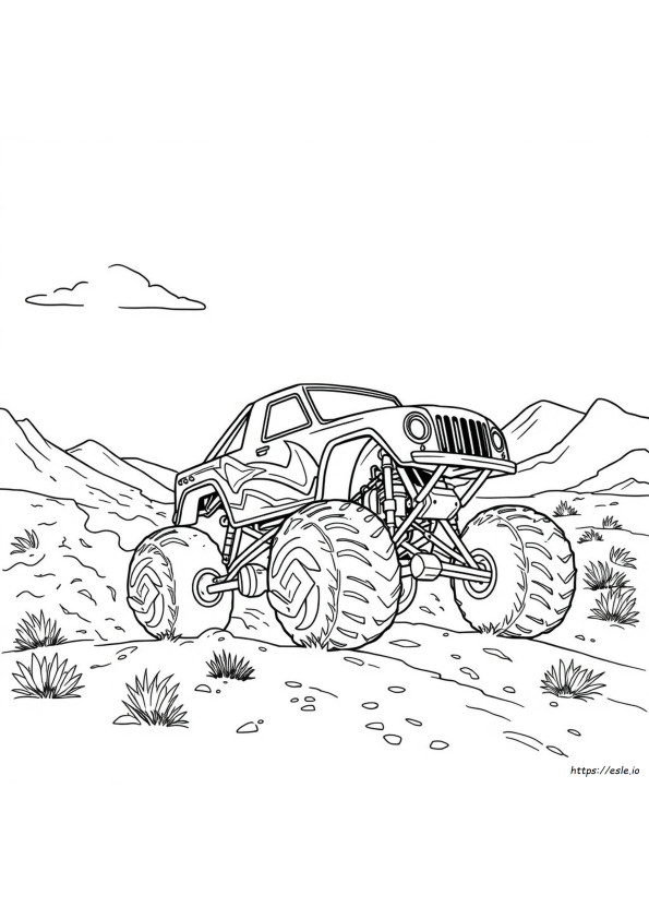 Disegni Da Colorare Di Monster Truck Da Stampare