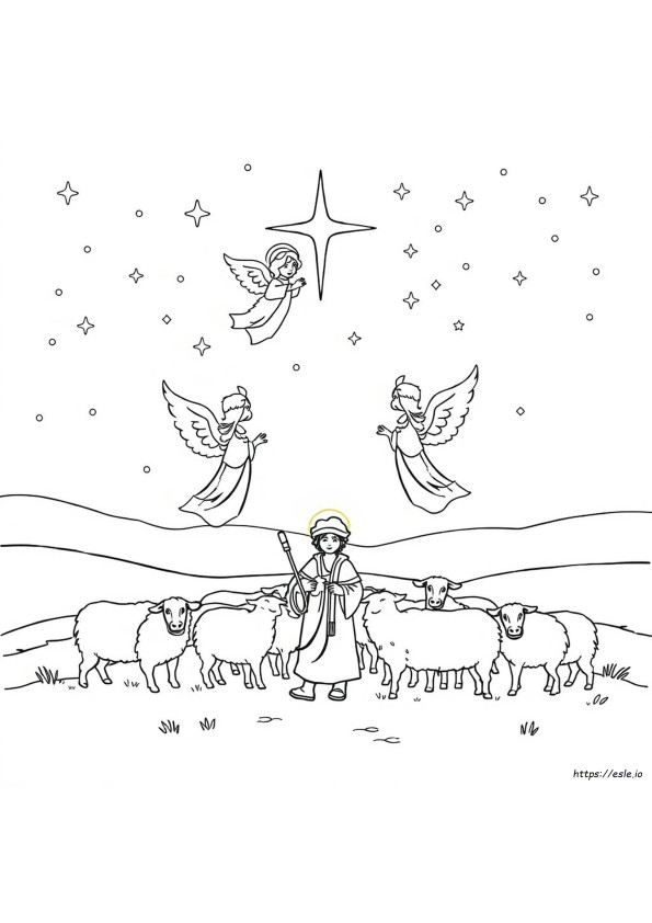 Angeli E Pastori Da Colorare