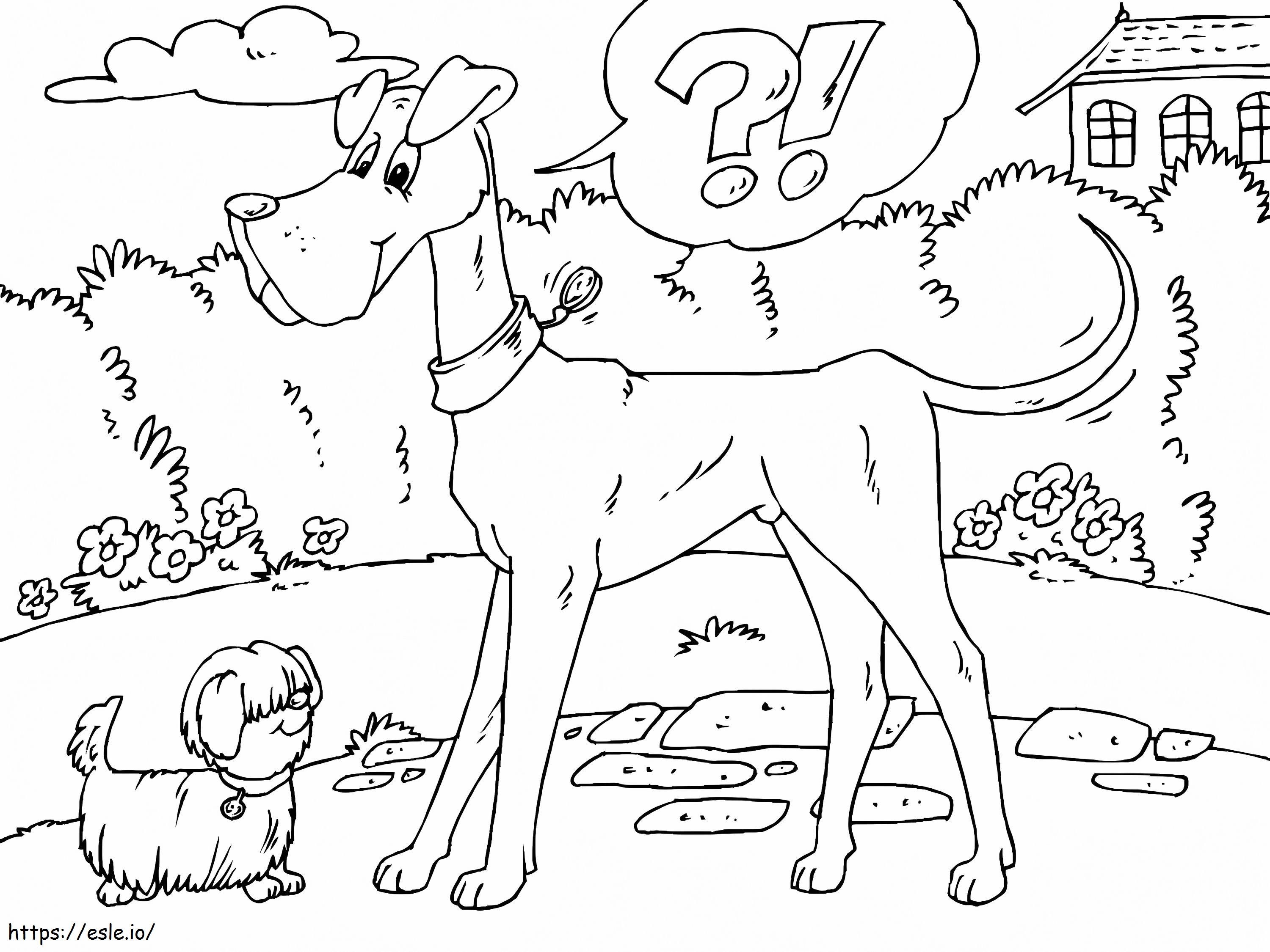 Bigdogsmalldoga4 Coloring Page - Free Printable PDF