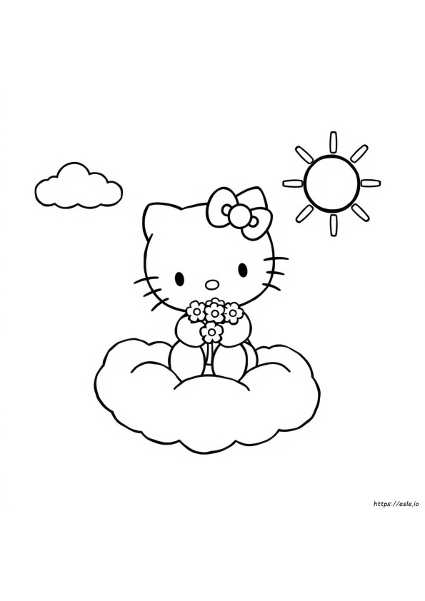 Hello Kitty Characters Coloring Sheet