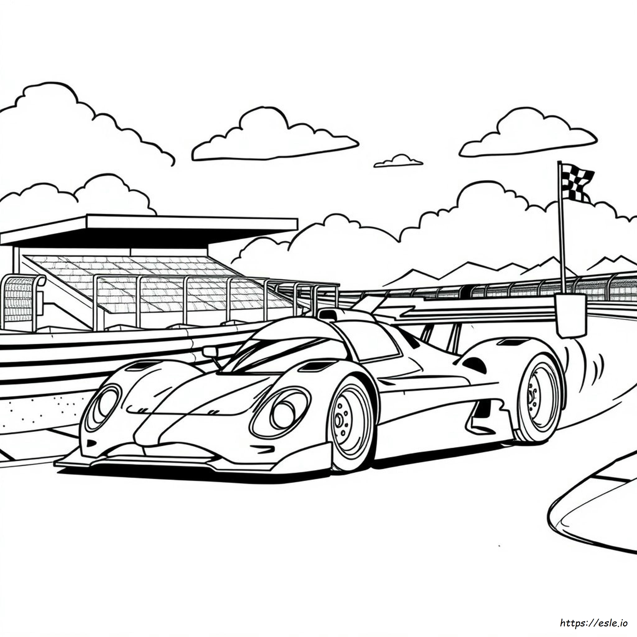 Race Car For Colouring