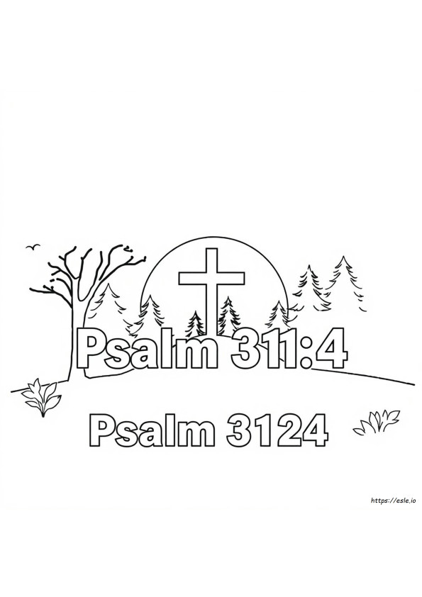 Psalm 31 24 Coloring Page