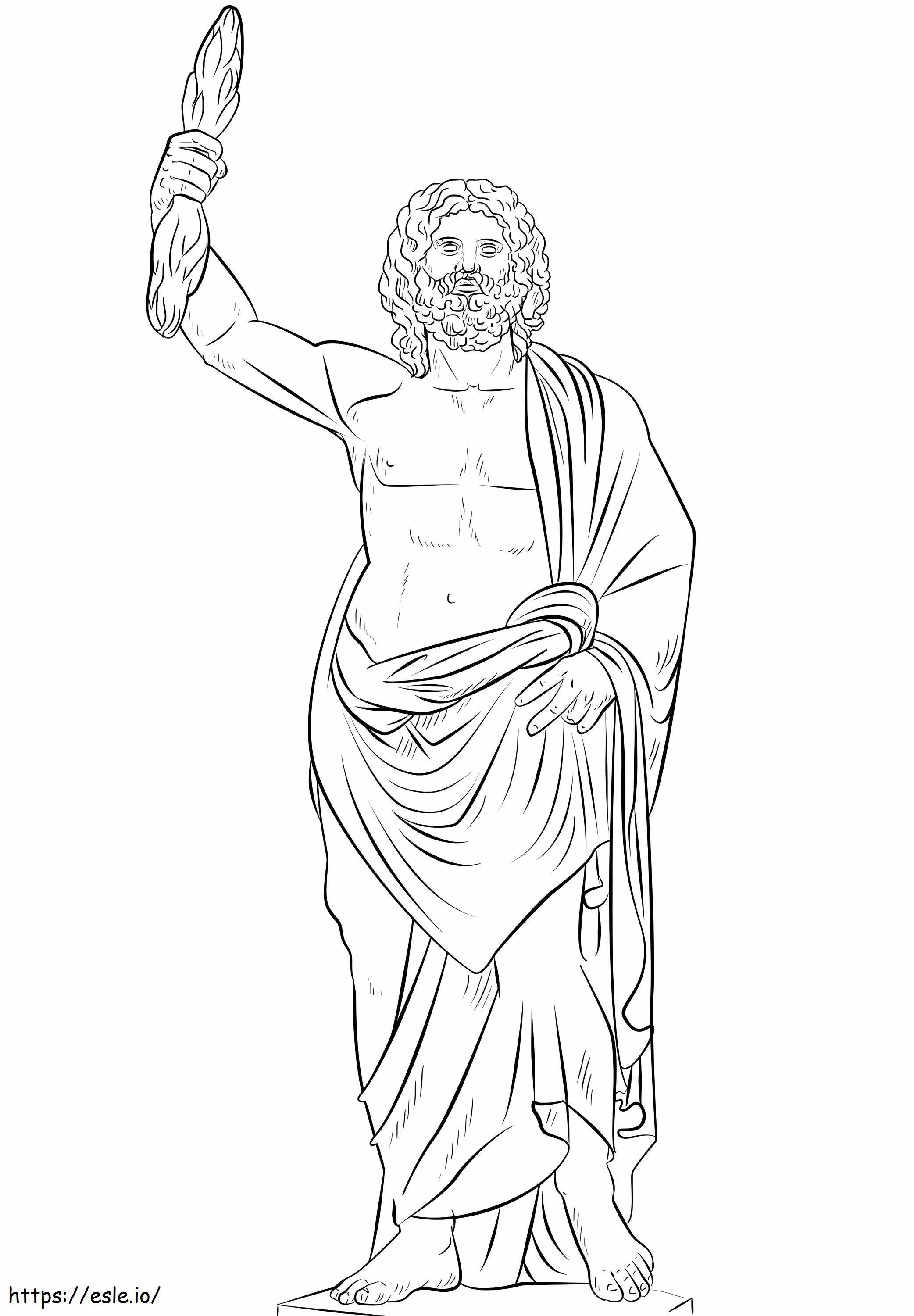 Coloriage  Zeus à imprimer dessin